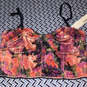 NEW WITH TAG Velvet Bralette
